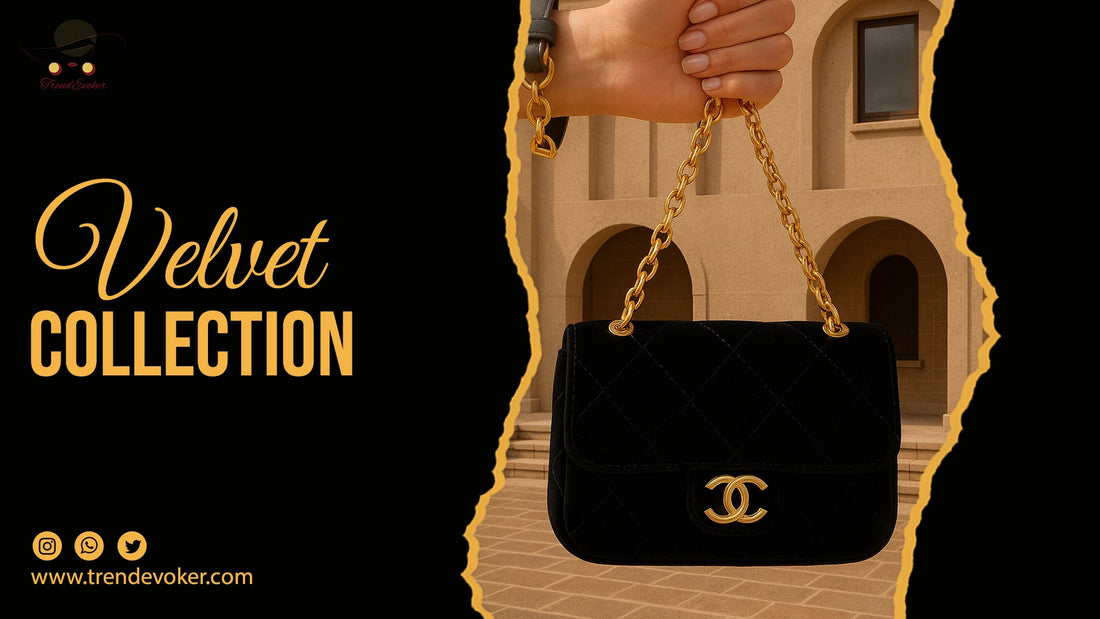 Stylish eco-friendly velvet shoulder bag for women in Pakistan – TrendEvoker.