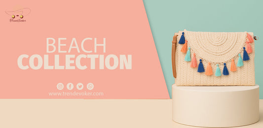 Handmade vintage clutch and boho tote bag for women – available online in Pakistan at TrendEvoker.