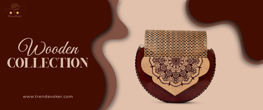 Handmade wooden crossbody bag for women in Pakistan – bamboo and wood purse design 2025.