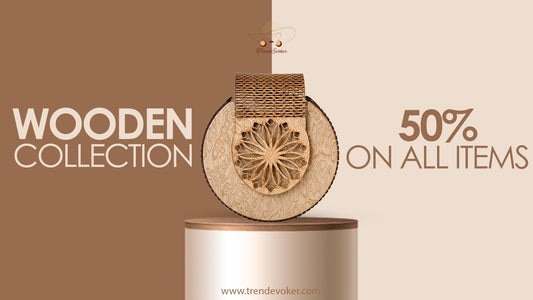 Handmade wooden purse for ladies in Pakistan – stylish eco-friendly handbag 2025 collection by TrendEvoker.