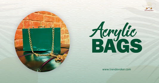 Premium transparent acrylic clutch bag for women in Pakistan by TrendEvoker.