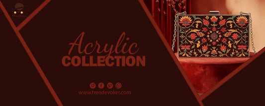 Premium transparent acrylic clutch bag for women in Pakistan – TrendEvoker 2025 collection.