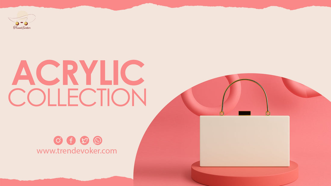 Heart-shaped transparent acrylic clutch bag for women in Pakistan – TrendEvoker.