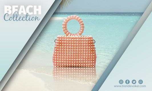 Stylish waterproof boho beach bag for women with fringe and bohemian design in Pakistan.