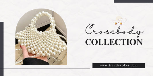 Stylish leather and beaded crossbody bags for women in Pakistan by TrendEvoker.