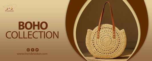Stylish eco-friendly boho tote bag for women – handcrafted bohemian shoulder bag available online in Pakistan at TrendEvoker.