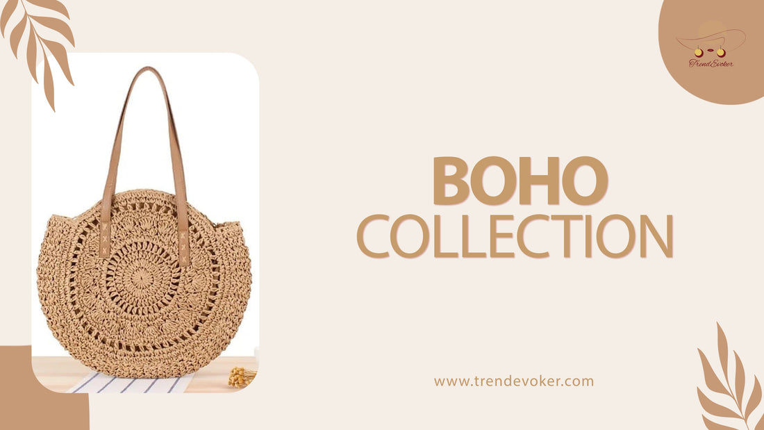 Stylish bohemian bags and purses, including boho tote bags and fringe bags, available online in Pakistan at TrendEvoker.