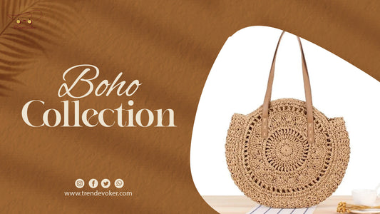 Pakistani woman styling outfit with original boho bag and bohemian accessories from TrendEvoker.