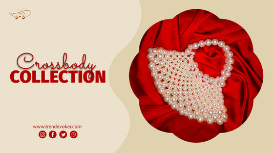 Stylish leather, beaded, and pearl crossbody bags for women in Pakistan with affordable prices and online delivery.