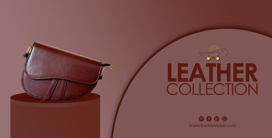 Elegant leather handbags and tote bags for women in Pakistan by TrendEvoker.