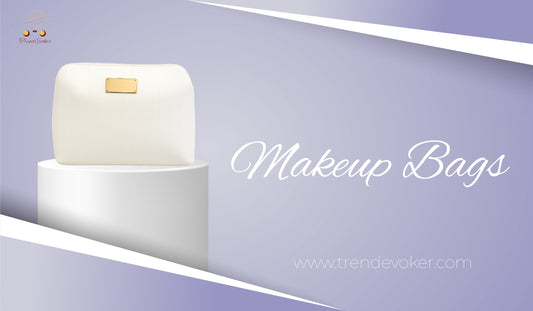 Stylish leather makeup pouches, travel bags, and mini makeup pouches for women available online in Pakistan at TrendEvoker.