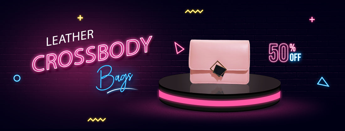 Leather Pink Crossbody bag