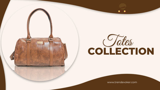 Pakistani woman styling a leather tote bag for office use.