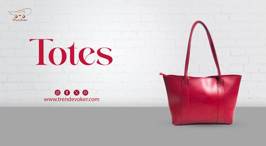 Woman carrying a stylish leather tote bag in Pakistan as an eco-friendly alternative to plastic bags – TrendEvoker.