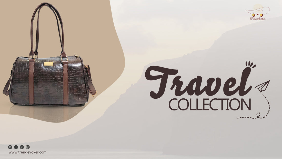 Premium leather duffle bag for travel - TrendEvoker’s stylish and durable leather travel bags in Pakistan.