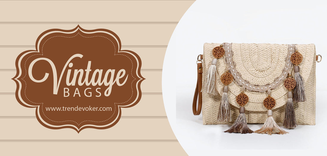 Elegant vintage clutch bag – handcrafted purse with intricate designs, available online in Pakistan at TrendEvoker.
