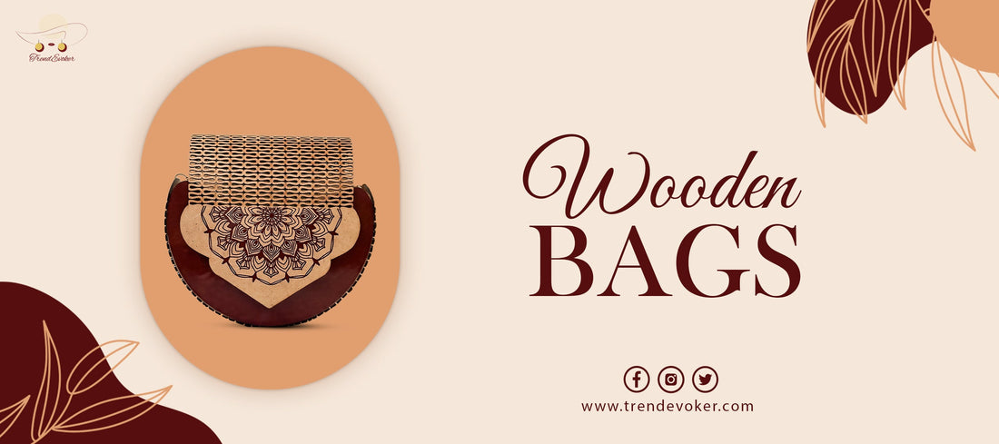 Handmade wooden bag for women in Pakistan with eco-friendly design.