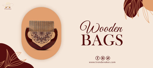 Handmade wooden bag for women in Pakistan with eco-friendly design.