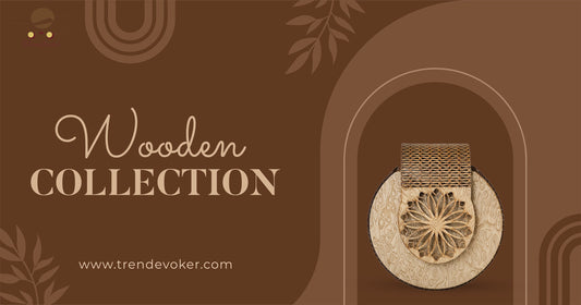 Stylish handmade wooden purse for women in Pakistan – eco-friendly fashion gift by TrendEvoker.
