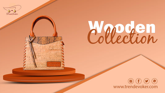 Handmade wooden crossbody bag for women in Pakistan – TrendEvoker 2025 collection.