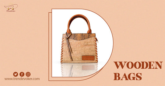 Handmade wooden crossbody bag for women in Pakistan – eco-friendly fashion by TrendEvoker.