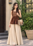 Wicker Fringe with Classy Contrast Brown Rings Vintage Bag