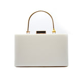 Stylish White Acrylic Clutch Bag from TrendEvoker, suitable for formal events