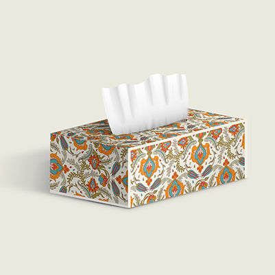 Mughal Art Tissue Boxes - Decorative tissue box holder for home.