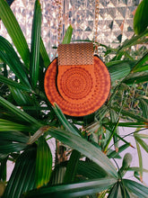 Unique Handmade Orangi Wooden Crossbody Bag for Ladies