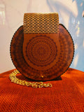 Elegant Customized Wooden Bag - Crossbody Handbag