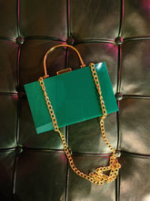 Green Acrylic Clutch Bag for Women - TrendEvoker