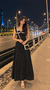 Handmade White & Black Beaded Cross Body Bag
