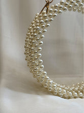 queen of pearls acrylic circular handbag