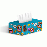 Funky Pop Art Tissue Box - tissue box case for home, featuring a stylish acrylic design