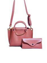 Exclusive Pink Tote Bag With Mini Pouch for Women - Stylish Leather Tote Bag in Pakistan