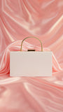 White Acrylic Clutch Bag - Clutches