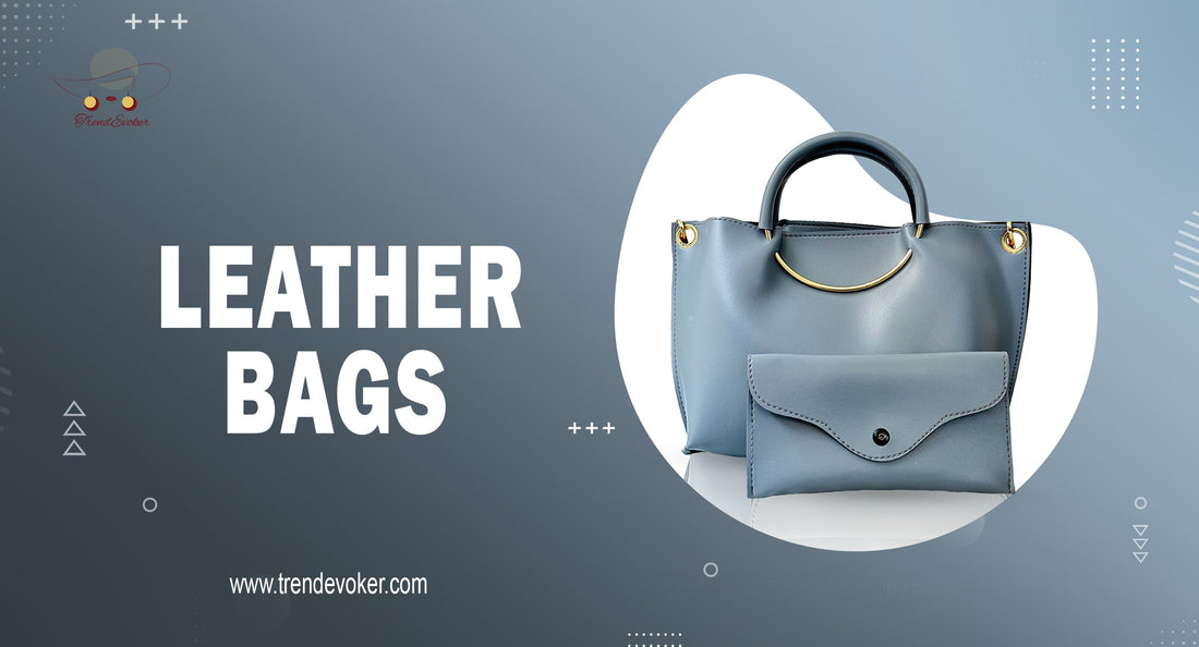 Minimalist brown leather tote bag for women in Pakistan – TrendEvoker.