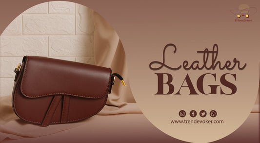 Elegant leather tote bags for women in Pakistan – TrendEvoker's premium collection of genuine leather handbags for travel, university, and daily use.