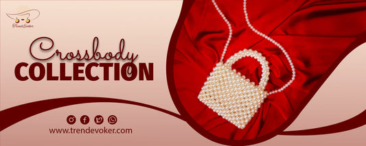 Stylish crossbody bags for women in Pakistan including leather, pearl, and beaded designs – TrendEvoker Collection.