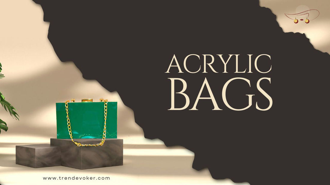 Clear acrylic clutch bag with personalized design – TrendEvoker DIY style in Pakistan.