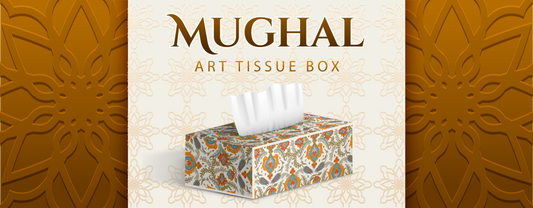 Mughal art-inspired tissue boxes in Pakistan, including handmade and designer tissue box covers, available in acrylic and wooden designs for home décor, cars, and offices, with affordable prices