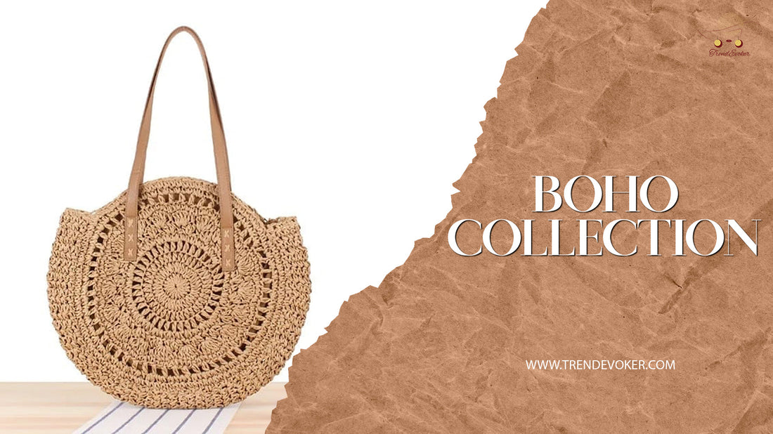 Stylish boho tote bag with fringe detailing – Handmade bohemian shoulder bag for women, available online in Pakistan at TrendEvoker.