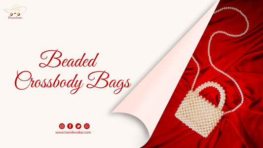 Stylish crossbody bag for women in Pakistan – pearl and beaded handbag from TrendEvoker.