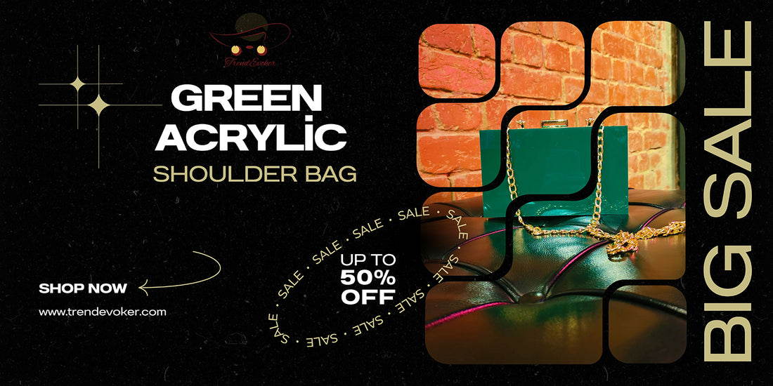 Green Acrylic Shoulder Bag