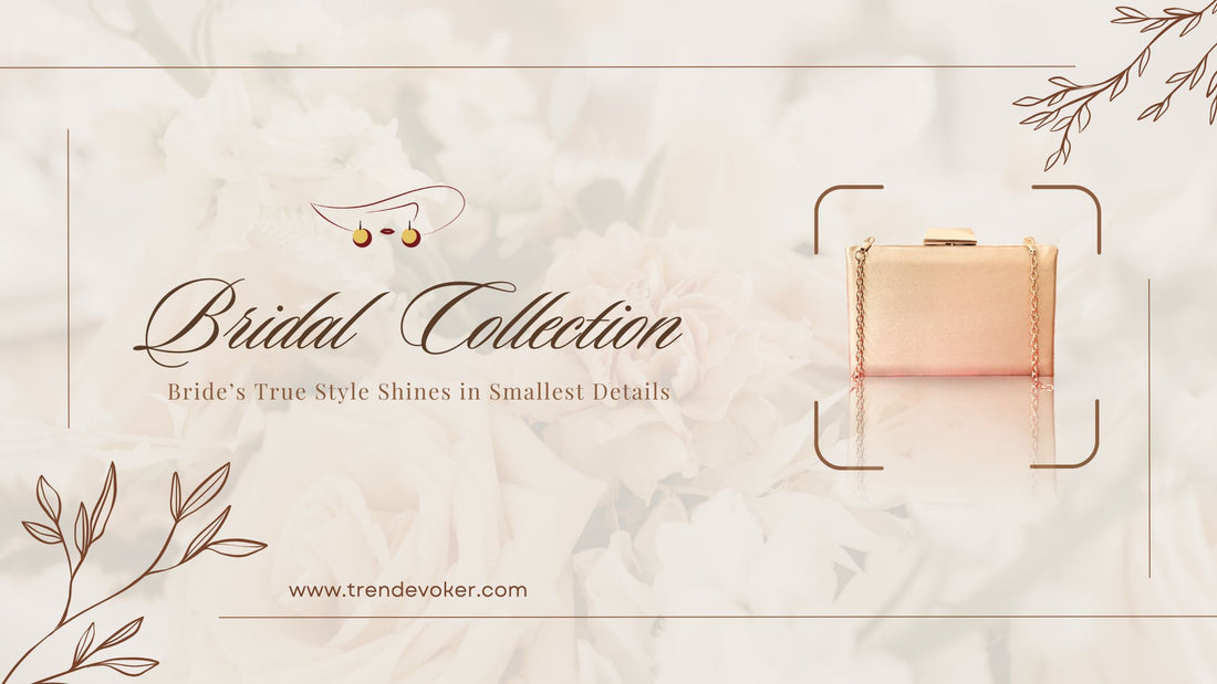 Golden bridal clutch with intricate beadwork, perfect for Pakistani weddings.