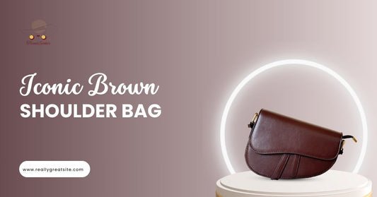 Elegant brown leather shoulder bag for women from top Pakistani brands, perfect for travel and daily use.