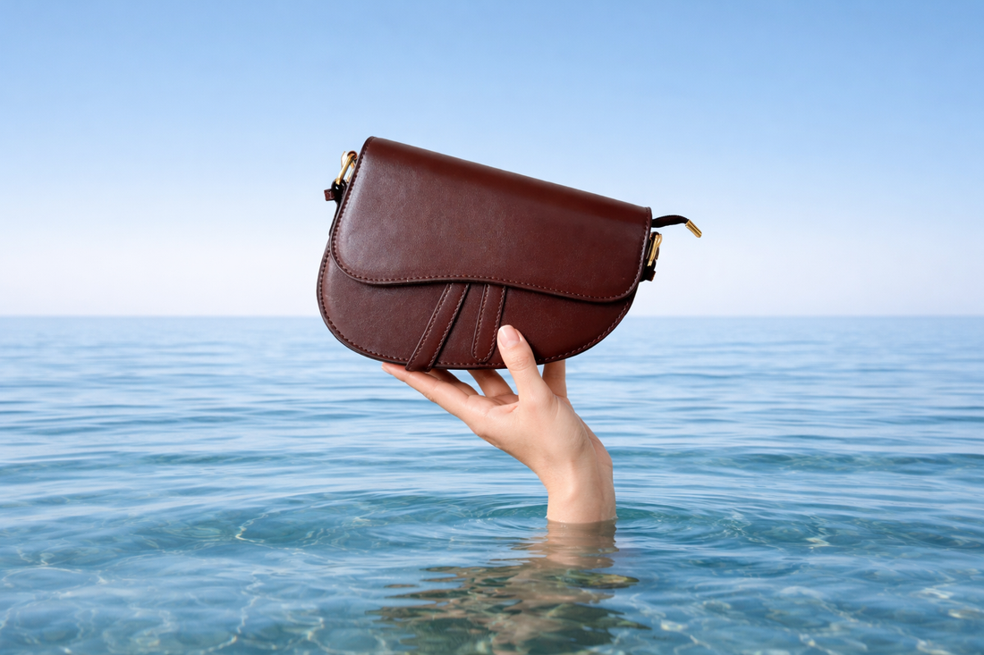Stylish leather bags for women in Pakistan including leather handbags, tote bags, and crossbody bags.