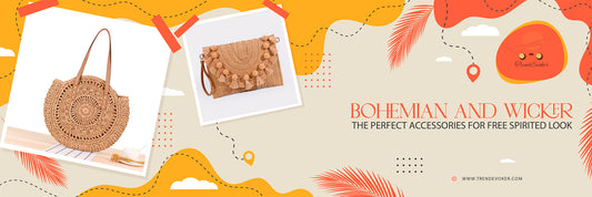 Stylish bohemian and wicker fringe bags available at TrendEvoker in Pakistan, featuring unique handcrafted designs for women including boho shoulder bags, bohemian tote bags!