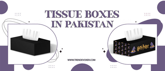 Stylish tissue boxes in Pakistan, including acrylic, handmade, and car tissue box holders available online with affordable prices and delivery options