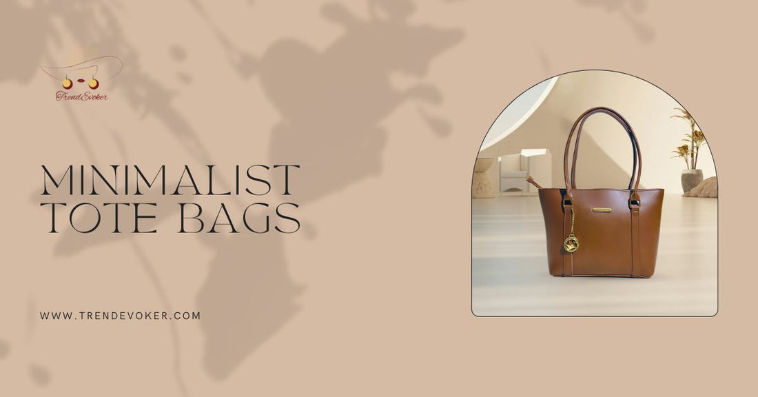 Minimalist leather tote bag for women in Pakistan – stylish and spacious for a clutter-free lifestyle